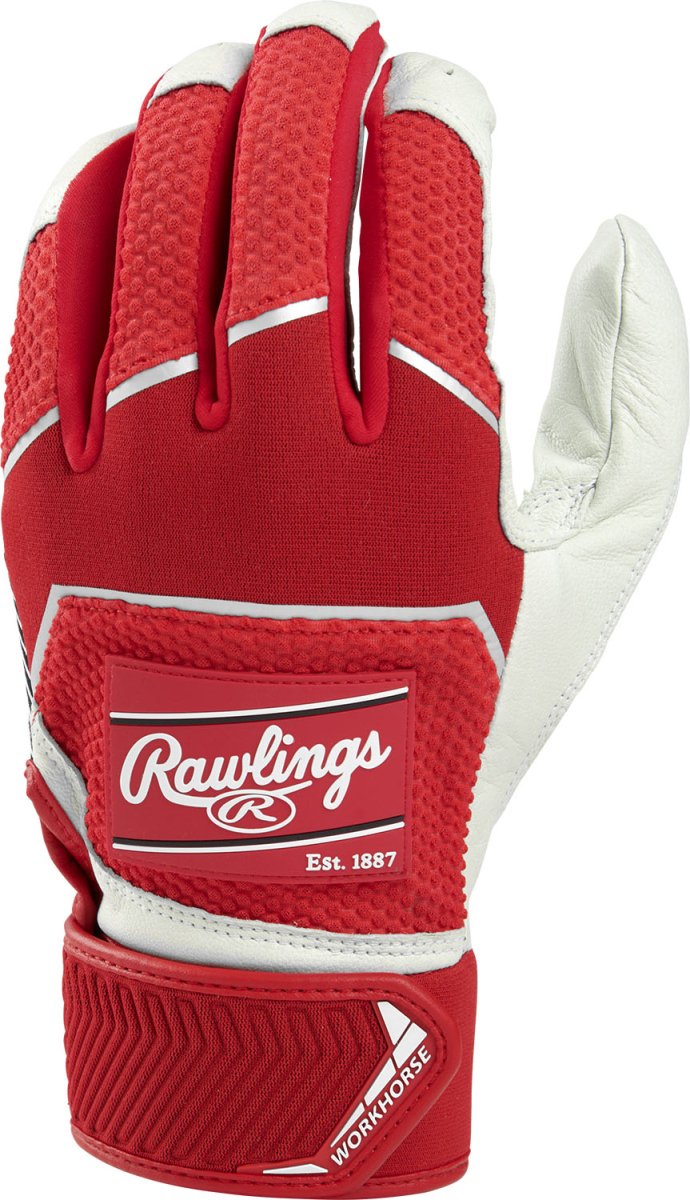 Guantes Bateo Béisbol Rawlings Workhorse Fit_Rojo_S_Sports Zona