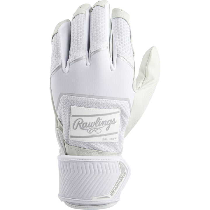 Guantes Bateo Béisbol Rawlings Workhorse Strap_Blanco_S_Sports Zona