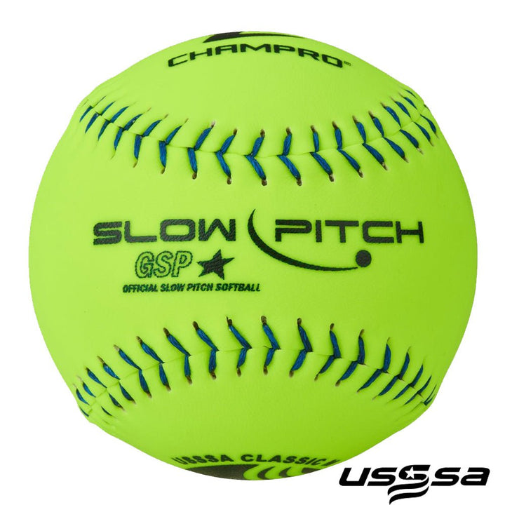 Pelota Softbol Slowpitch Champro USSSA 12"_Amarillo__Sports Zona
