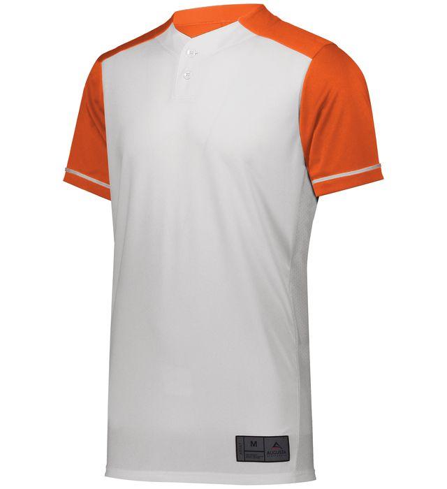 Augusta Jersey De Béisbol Cerrado_Blanco / Naranja_S_Sports Zona