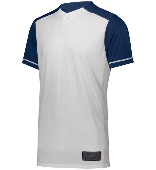 Augusta Jersey De Béisbol Cerrado_Blanco / Navy_M_Sports Zona