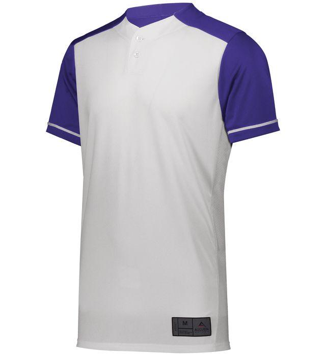 Augusta Jersey De Béisbol Cerrado_Blanco / Púrpura_S_Sports Zona