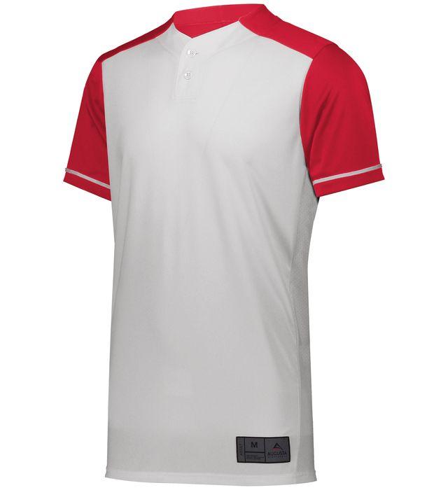 Augusta Jersey De Béisbol Cerrado_Blanco / Rojo_S_Sports Zona