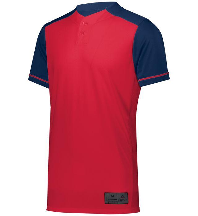 Augusta Jersey De Béisbol Cerrado_Rojo / Navy_M_Sports Zona