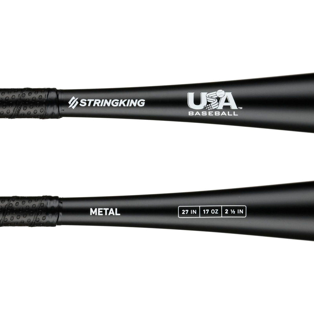 Bate Béisbol Juvenil StringKing Metal USABat -10_Negro_27" | -10 oz_Sports Zona