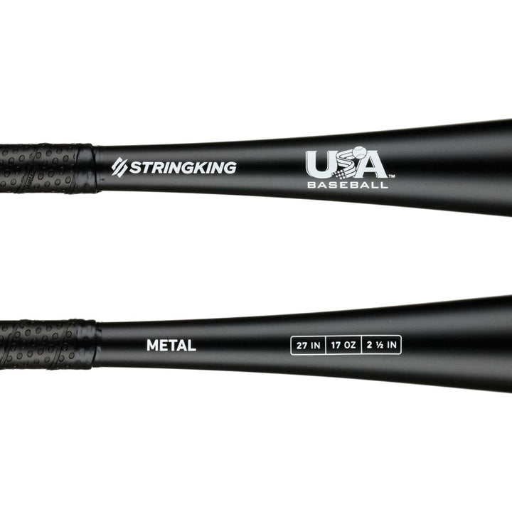 Bate Béisbol Juvenil StringKing Metal USABat -10_Negro_27" | -10 oz_Sports Zona