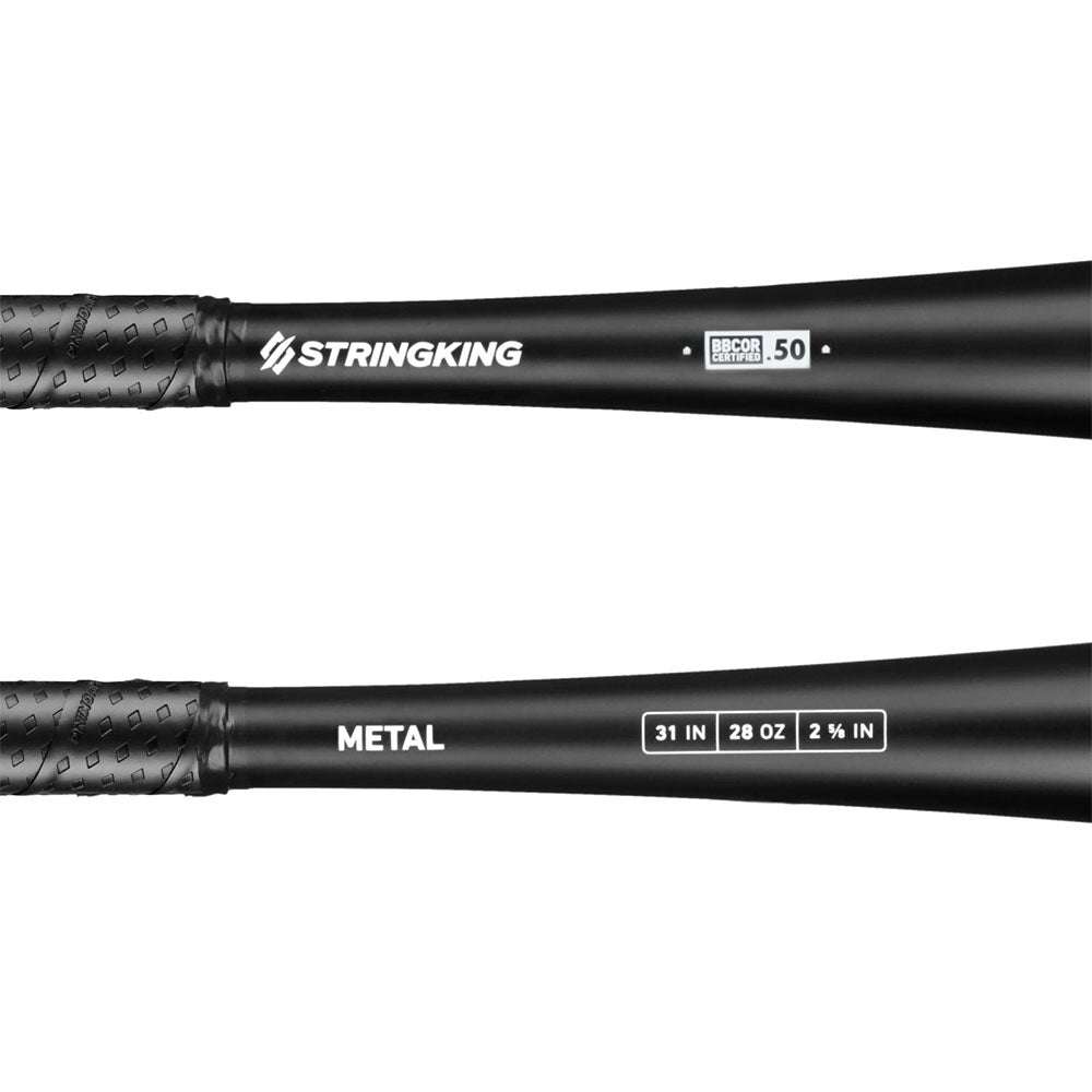 Bate Béisbol Metal StringKing BBCOR -3_Negro_34" | -3 oz_Sports Zona