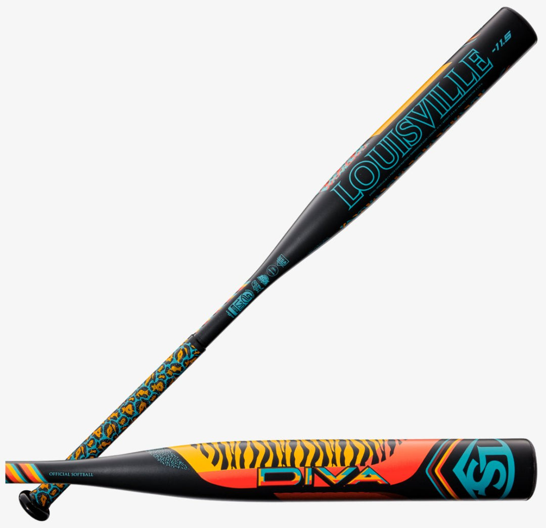 Bate Softbol Fastpitch Louisville Diva 11.5_Negro_28"_Sports Zona