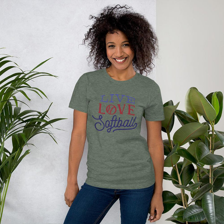 Camiseta Love SoftballBosque jaspeadoSSports Zona