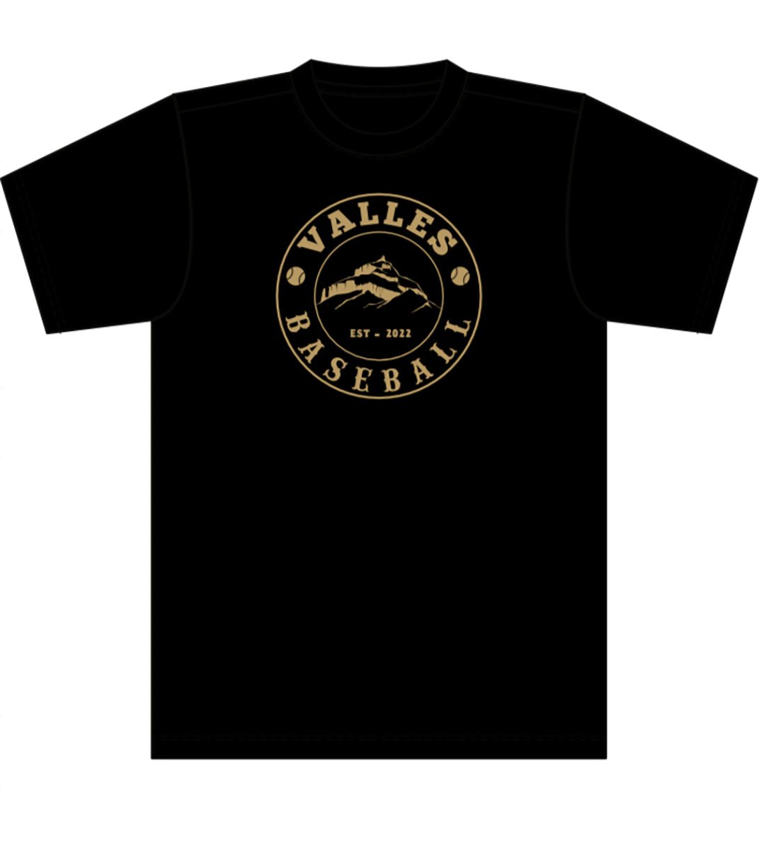 Camiseta Técnica Béisbol Vallès Champro_Negro_Juvenil S_Sports Zona