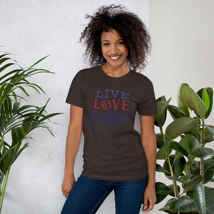 Camiseta Love SoftballMarrónSSports Zona