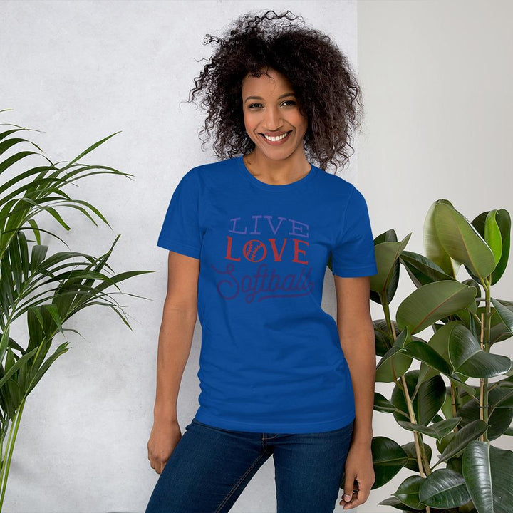 Camiseta Love SoftballAzul real claroSSports Zona