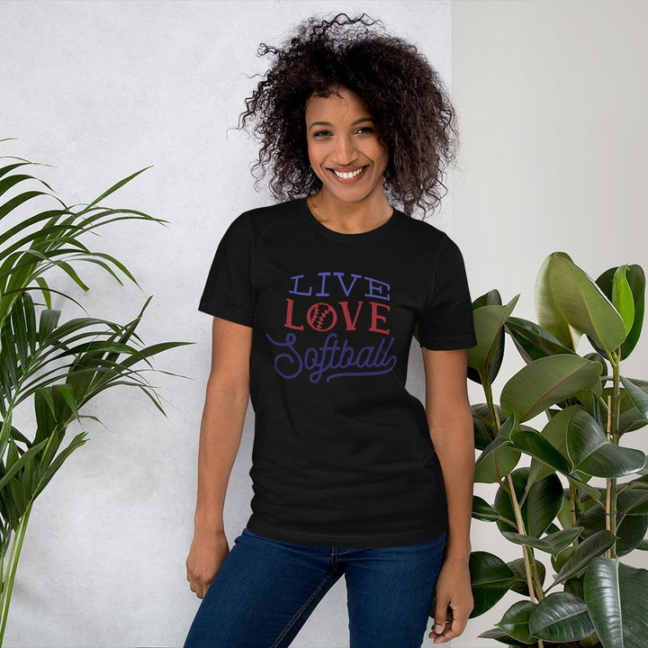 Camiseta Love SoftballNegroXSSports Zona