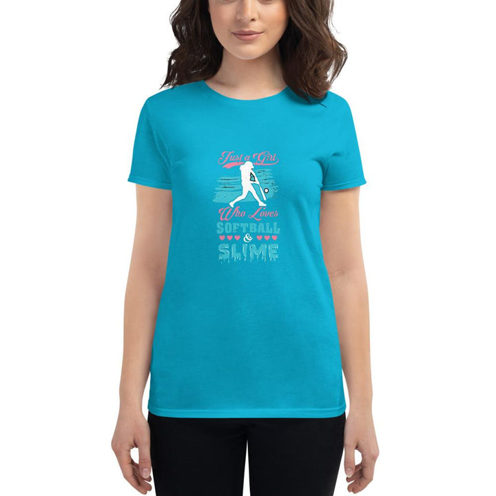 Camiseta softball SlimeAzul CaribeSSports Zona