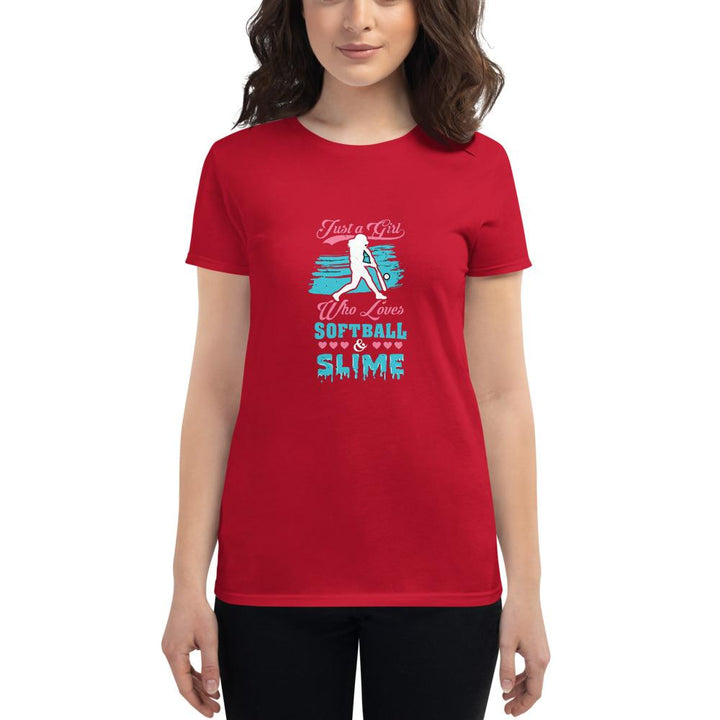 Camiseta softball SlimeRojoSSports Zona