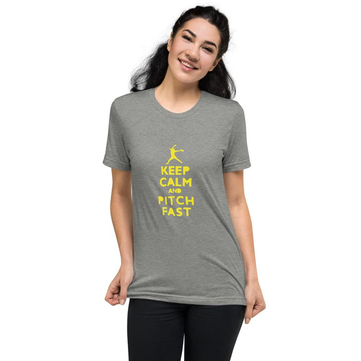 Camiseta Softball Keep CalmGris atlético TrimezclaSSports Zona