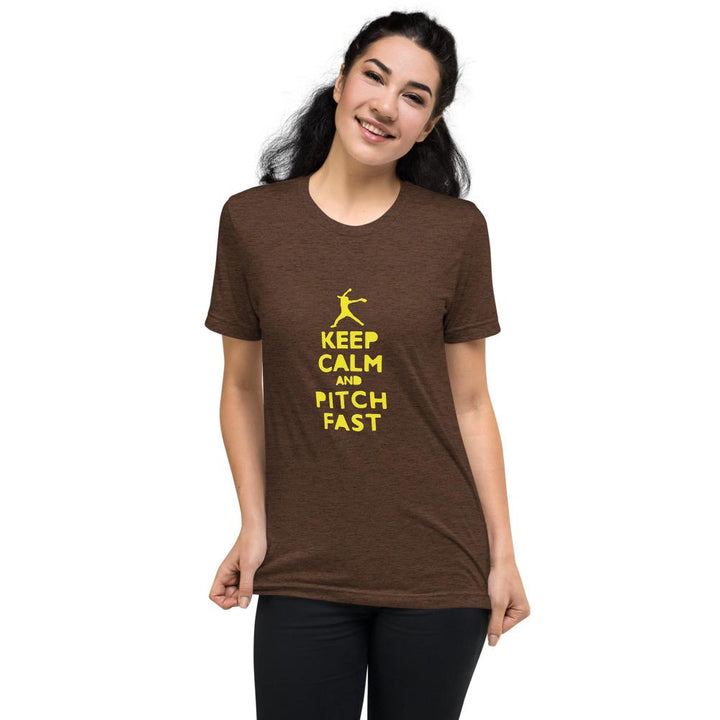 Camiseta Softball Keep CalmMarrón TrimezclaSSports Zona