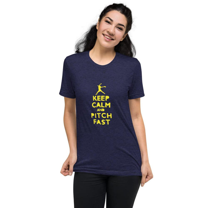 Camiseta Softball Keep CalmAzul marino TrimezclaSSports Zona