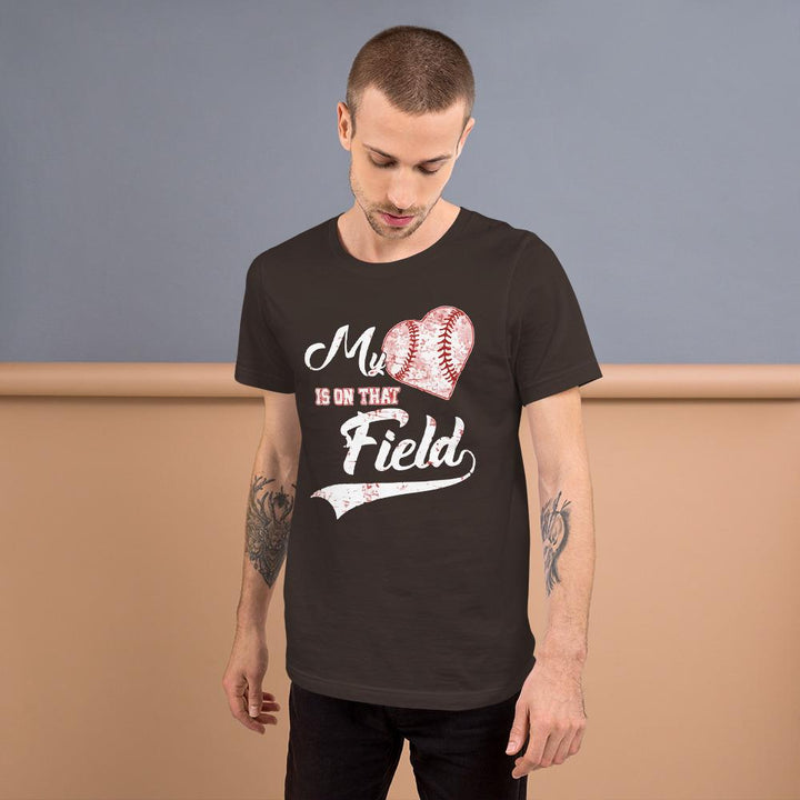 Camiseta Love béisbolMarrónSSports Zona