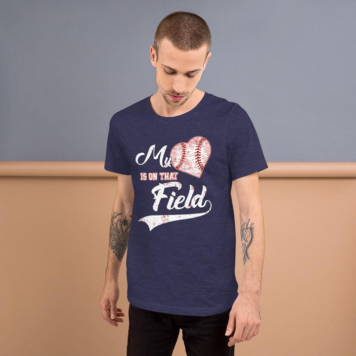 Camiseta Love béisbolAzul medianoche jaspeadoXSSports Zona