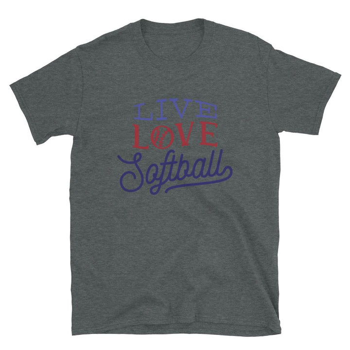 Camiseta Love softball manga cortaOscuro jaspeadoSSports Zona