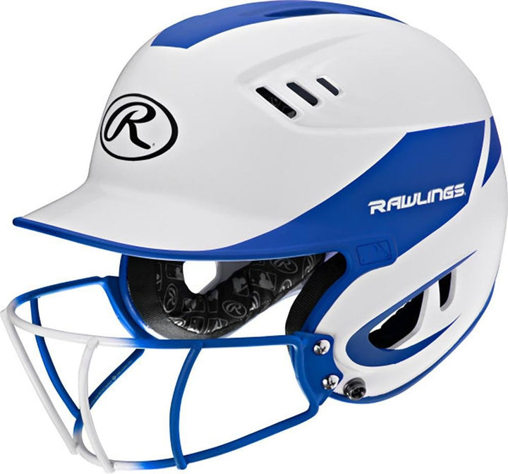 Casco Softbol Protección Facial Rawlings Velo_Azul_Juvenil_sports zona