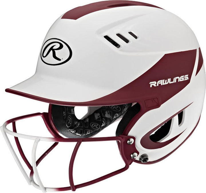 Casco Softbol Protección Facial Rawlings Velo_Marrón_Juvenil_sports zona