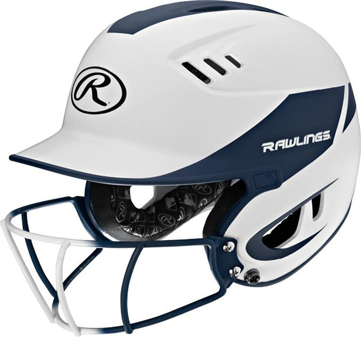 Casco Softbol Protección Facial Rawlings Velo_Navy_Juvenil_sports zona