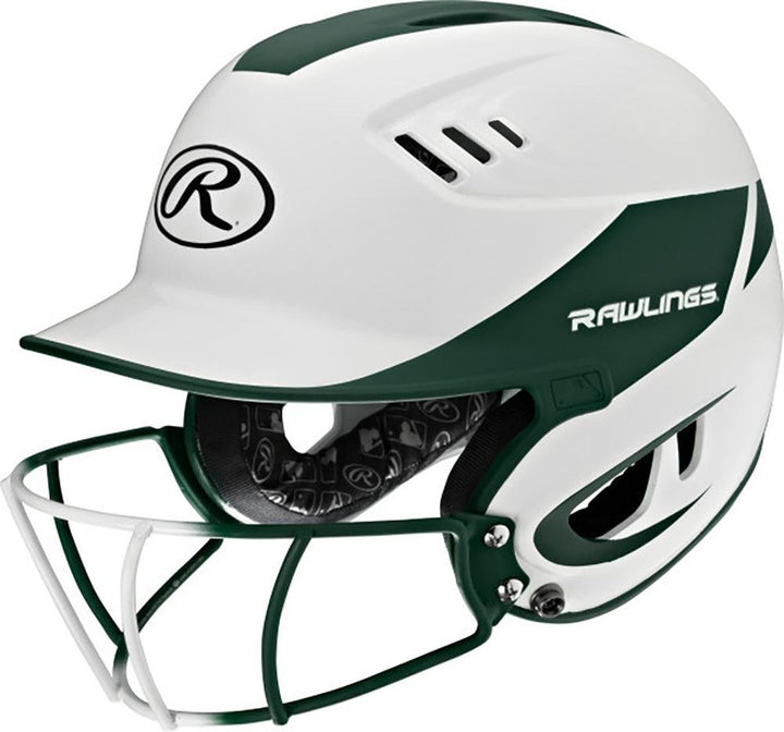 Casco Softbol Protección Facial Rawlings Velo_Verde_Juvenil_sports zona