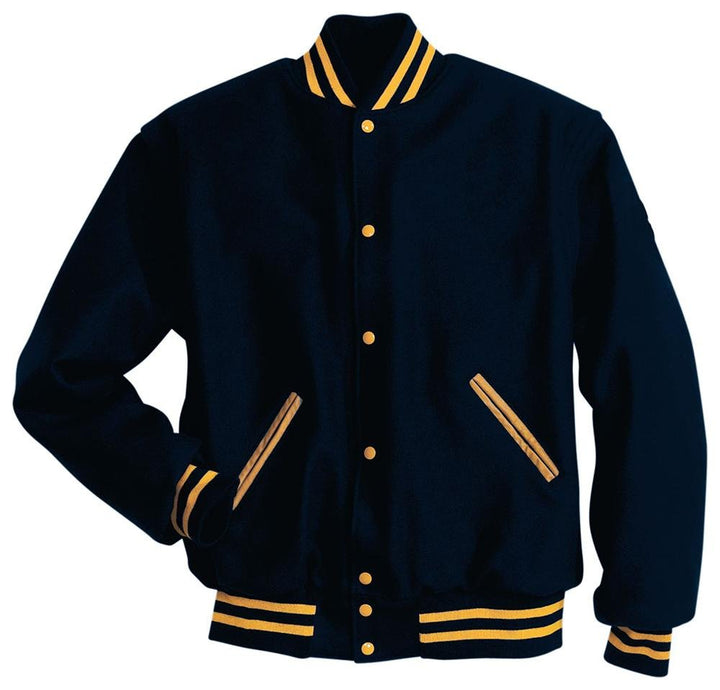 Chaqueta Universitaria Letterman_Navy Oro_XS_sports zona