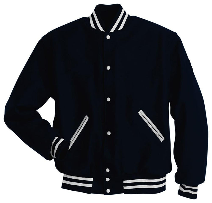 Chaqueta Universitaria Letterman_Navy Oscuro | Blanco_XS_sports zona