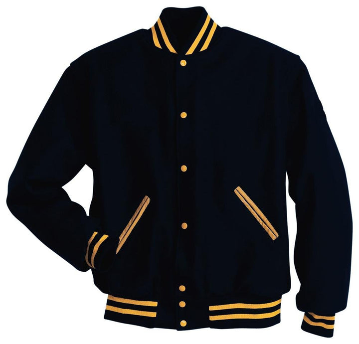 Chaqueta Universitaria Letterman_Navy Oscuro | Oro_XS_sports zona