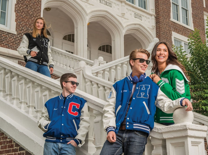 Chaqueta universitaria Varsity_Escarlata / Blanco_S_sports zona