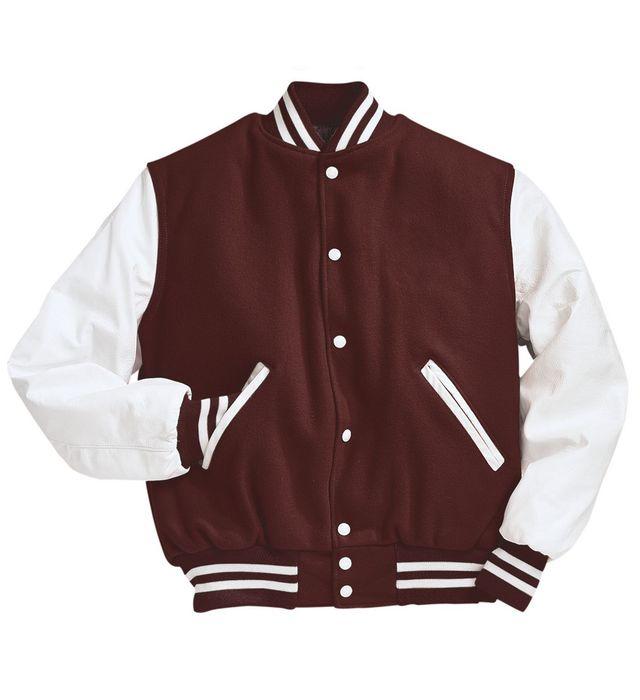 Chaqueta universitaria Varsity_Granate / Blanco_S_Sports Zona