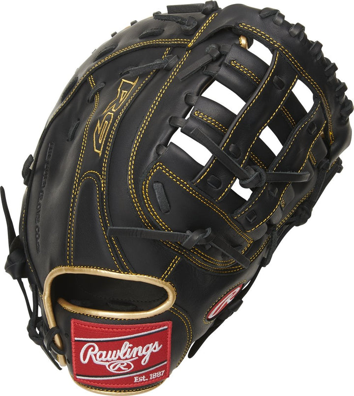 Guante Primera Base Rawlings R9 12.5_Negro_Mano Derecha_Sports Zona