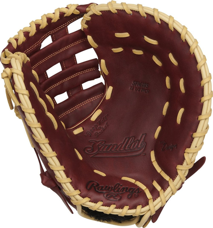 Guante Primera Base Rawlings Sandlot 12.5_Marrón_Mano Derecha_Sports Zona