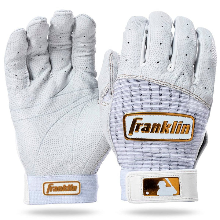 Guantes Bateo Franklin Pro Gold_Blanco_S_Sports Zona