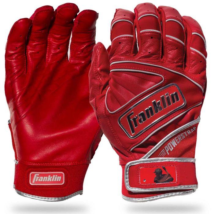 Guantes de Bateo Franklin Powerstrap Chrome_Rojo_S_sports zona