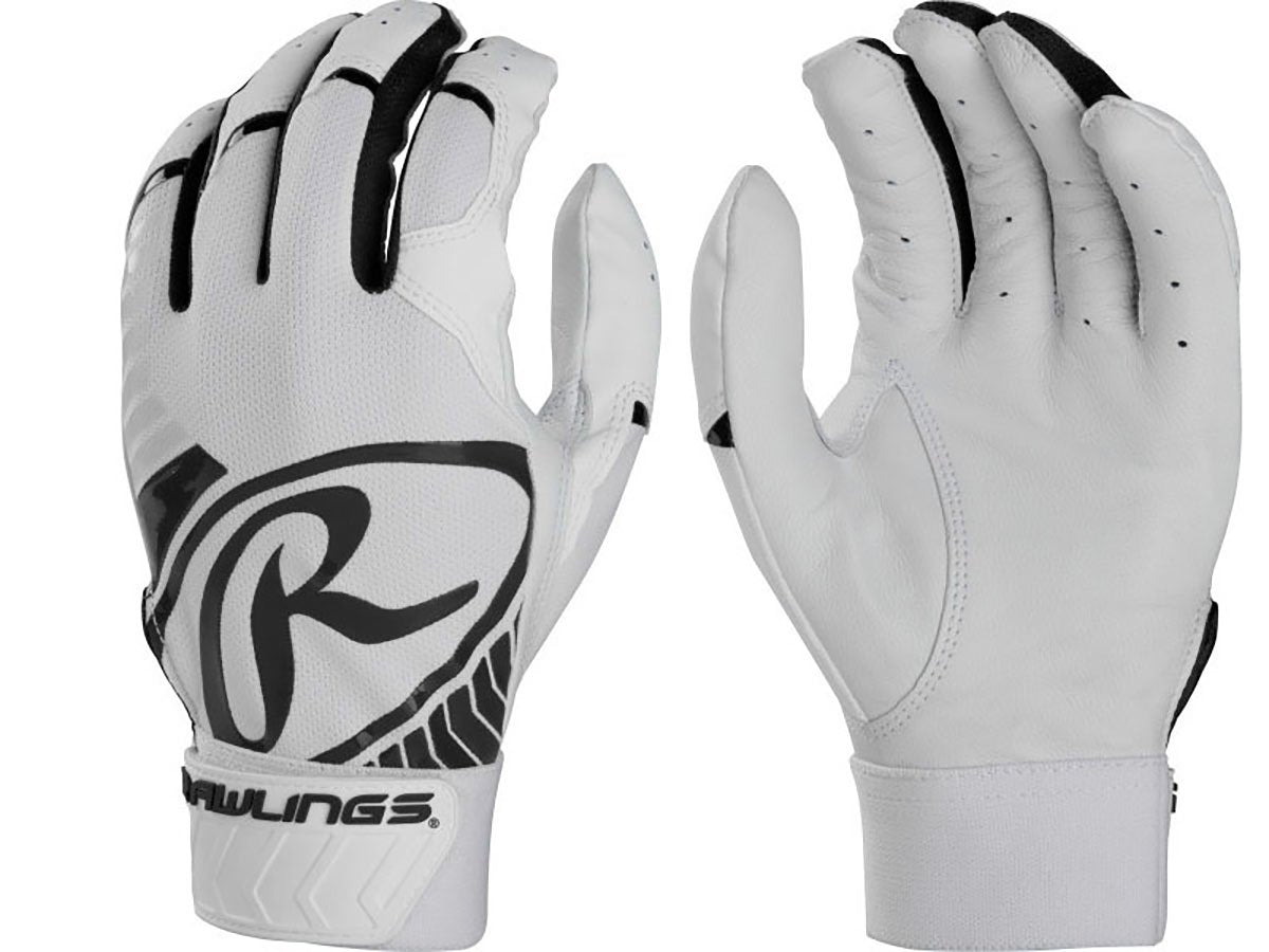 Rawlings 5150 II Gants de Frappe de Baseball, Blanc/Royal, Jeune, Taille L