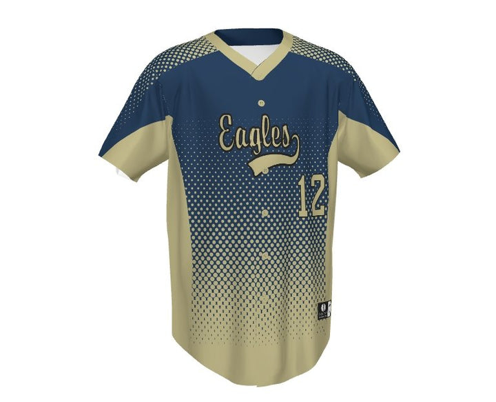 Holloway Béisbol Jersey Botones Completos_Center Field__Sports Zona
