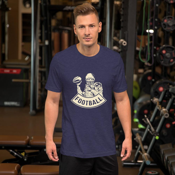 Camiseta de Football Player_Azul medianoche jaspeado_S_Sports Zona