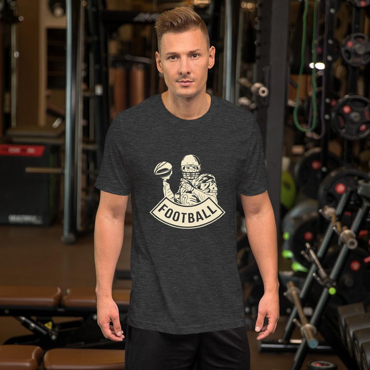 Camiseta de Football Player_Jaspeado gris oscuro_S_Sports Zona