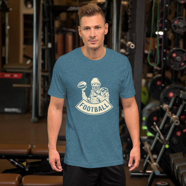 Camiseta de Football Player_Verde azulado jaspeado_S_Sports Zona