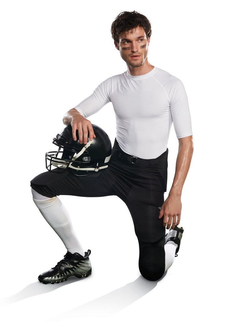 PANTALÓN FOOTBALL ALMOHADILLAS INTEGRADO_Juvenil_Negro_Sports Zona
