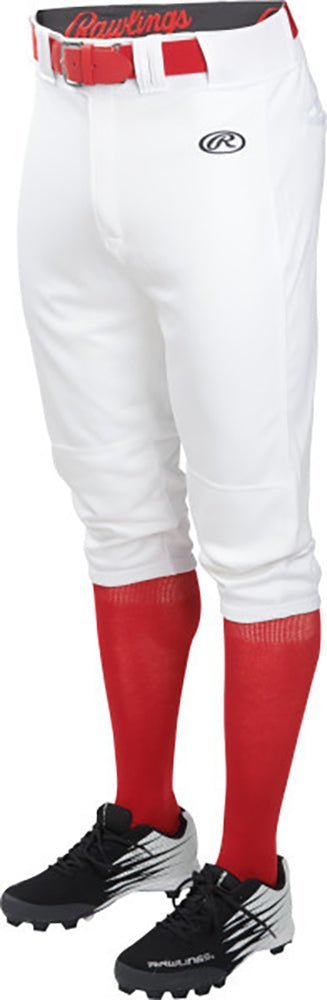 Pantalón Juvenil Béisbol Corto Rawlings Launch_Blanco_S_Sports Zona