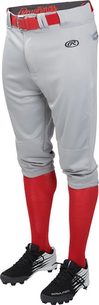 Pantalón Juvenil Béisbol Corto Rawlings Launch_Gris_S_Sports Zona