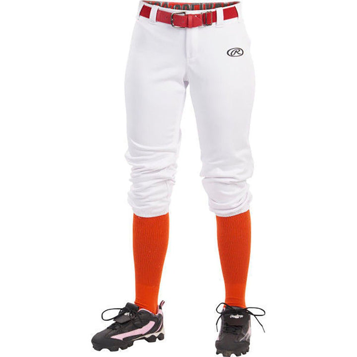 Pantalón Softbol Femenino Rawlings WL_Blanco_Adulto S_sports zona