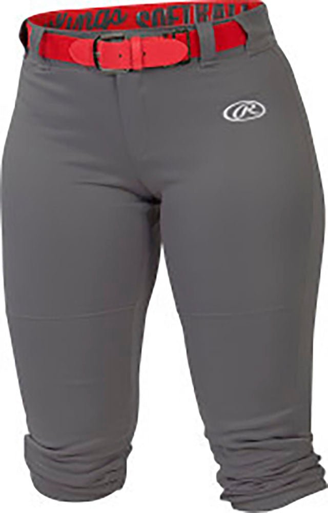 Pantalón Softbol Femenino Rawlings WL_Gris Azul_Adulto S_sports zona