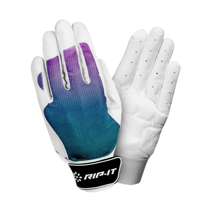 RIP-IT Guantes de Bateo Softbol Control_PurpuraAqua_Chicas_sports zona