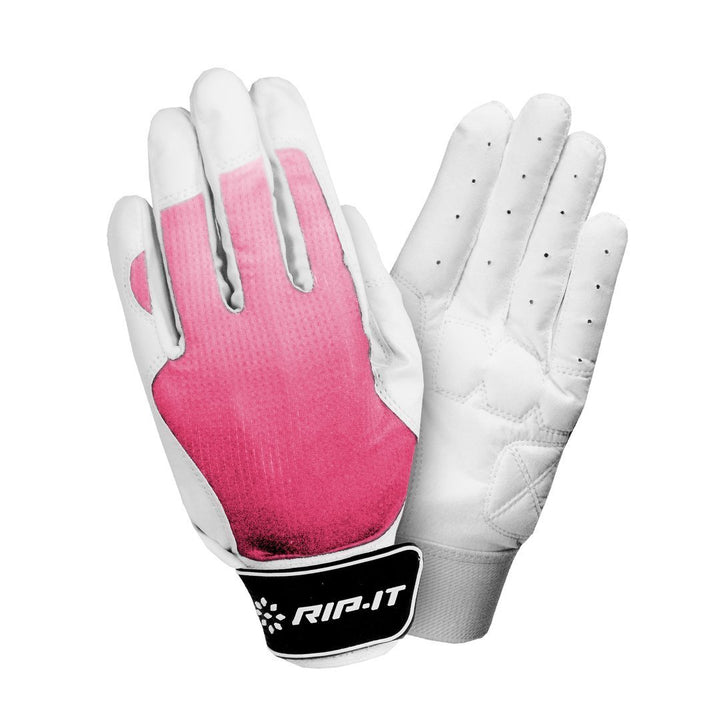 RIP-IT Guantes de Bateo Softbol Control_Rosa_Chicas_sports zona